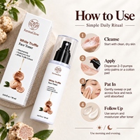 Tonique Visage Éclaircissant et Hydratant à la Truffe Blanche Fermentée, Oligopeptide, Niacinamide, Antioxydant, Unifiant le Teint, Lissant et Illuminateur