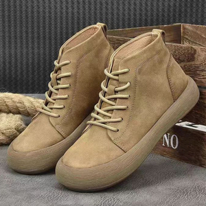 Scarpe da Uomo Taglie 39-44 Marrone Kaki Versatili Alla Moda Comode con Punta Larga, Basse, Morbide e Resistenti all'Usura - Product Image 4