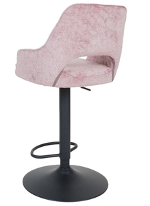Modern luxury adjustable <b>bar</b> <b>stool</b> with black base, suitable for kitchen, counter, dining room and <b>bar</b> - Product Image 6