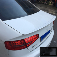 Aileron arrière de style S en ABS pour Audi A4 B8 B8.5 berline 4 portes 2009-2016, spoiler décoratif pour coffre arrière, aspect carbone noir brillant