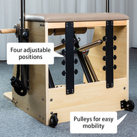 Chaise Wunda en métal de machine de réformateur de Pilates en bois d'érable chaise combinée d'équipement de Pilates de forme physique de yoga à la maison pour le bodybuilding