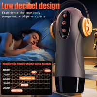 Masturbateur masculin électrique automatique avec fonctions de poussée, rotation et succion, Godet rotatif pour masturbation masculine, Jouets sexuels pour hommes