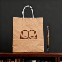 Sacs de shopping en papier kraft recyclables personnalisés avec impression de logo, style luxueux, poignées en corde de coton - Emballage en gros