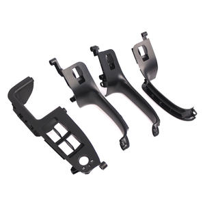 Juego de molduras para puertas Audi A4 B6 B7 2002-2008, negro, ABS, cuatro piezas, panel de manija, piezas interiores para coche - Product Image 1