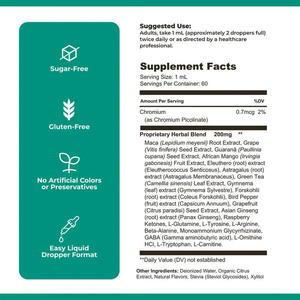 Gotas Veganas para el Cuidado de los Oídos, Mezcla Herbal Sin OMG con Astrágalo y Té Verde para el Bienestar Auditivo y el Apoyo Inmunológico - Product Image 3