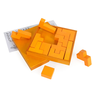 Venta directa de fábrica de rompecabezas cerradura <span class=keywords><strong>trece</strong></span> piezas de madera 3D rompecabezas juguetes al por mayor personalizado pa - Product Image 1