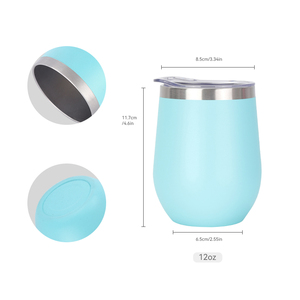 Khách Hàng 12Oz Hình Dạng Trứng Đôi Tường Thép Không Gỉ Ly Rượu Vang Cốc Trứng Hình Dạng Cà Phê Món Quà Cưới Uống Cốc - Product Image 3