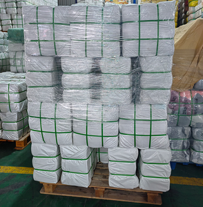 بالات نفايات قطن نسيجية خرقة صناعية من القطن الأبيض ، ملاءات سرير بيضاء مستعملة - Product Image 3