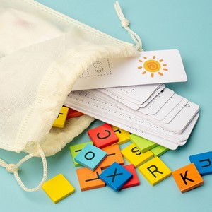 Divertido Juego de Palabras de Madera, Juguete Educativo, Certificado EN71 CPC, para Niños de 2 a 6 Años, Ayuda Didáctica, 26 Letras Mayúsculas/Minúsculas en Inglés - Product Image 3