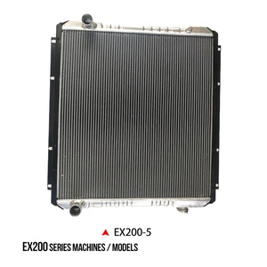 หม้อน้ำรถขุด 4370980 สำหรับ Hitachi EX200-5 ระบบระบายความร้อนเครื่องยนต์ แกนอะลูมิเนียม อะไหล่ทดแทนสำหรับเครื่องยนต์ ISUZU 6BG1 - Product Image 1