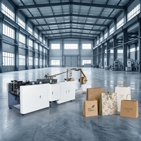 Machine industrielle FY-10F pour la pose de poignées en colle aqueuse sur sacs en papier, idéale pour la production de poignées de sacs de courses en kraft