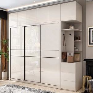 Hiện đại tủ quần áo đồ nội thất phòng ngủ trượt tủ quần áo cửa tủ quần áo tổ chức tủ quần áo phòng lưu trữ sang trọng bằng gỗ tủ quần áo tủ - Product Image 1