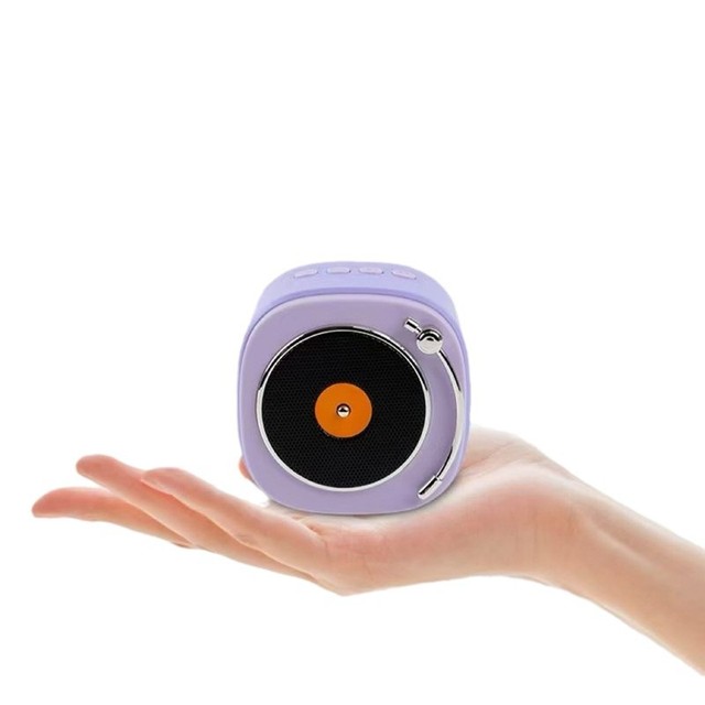 Redwingy Mini Record Model Wireless Speaker Outdoor Portable Hands-free Audio Rechargeable Player Mini Audio Speaker