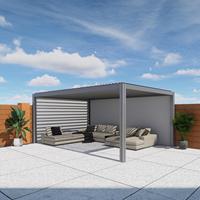 Pergola en aluminium avec lames orientables, livraison rapide pour les patios de maisons modernes
