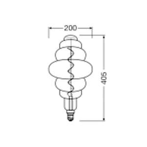 OSRAM LED Filamento NEST E27 4,8W 100lm 1.800K ahumado DIM - Product Image 3