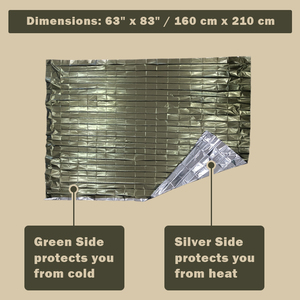 Coperte Termiche di Emergenza Medresq, Coperte Riflettenti per Primo Soccorso e Sopravvivenza in Caso di Disastri - Product Image 5