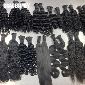 <span class=keywords><strong>Cheveux</strong></span> humains vierges brésiliens Remy en gros, extensions à double trame pour tresses bohèmes, <span class=keywords><strong>cheveux</strong></span> bruts cambodgiens - Product Image 1