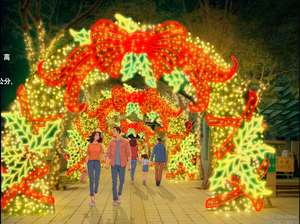 Большой уличный рождественский декор из кованой стали и акрила IP65 для свадеб и праздничного оформления ландшафта - Product Image 3