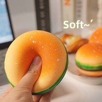 Heißer Verkauf: Simulierter Hamburger aus thermoplastischem Gummi – Kreativer Dekompressions-Quetschball mit langsamem Rückprall, Spielzeug aus Zhejiang