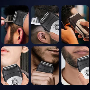 Afeitadora Eléctrica Recargable para Hombre, Recíproca 2 en 1, Impermeable, con Lámina y Recortadora de Patillas Retráctil para Barba y Cabello - Product Image 2