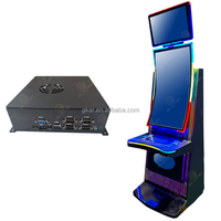 Mesin Game Koin Otomatis Grosir Cepat Siap Kirim, Layar 43 Inci, Kabinet Logam, Papan Game Aurora, Kotak Kolektor untuk Permainan Ketangkasan