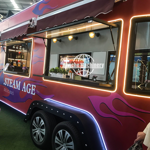 Remorques de camions-restaurant polyvalentes en acier inoxydable pour snacks, glaces et fast-food - Cuisines mobiles résistantes à la rouille - Product Image 5