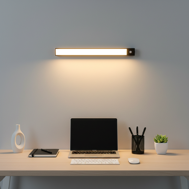 Banqcn Indoor ultra Thin Wireless Dimmable Motion Sensor Rechargeable Magnetic Under Cabinet Led Night Closet Lights