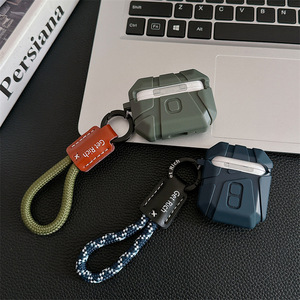 เคสซิลิโคน TPU ลายอุกกาบาต พร้อมสายคล้อ<span class=keywords><strong>ง</strong></span>ข้อมือ ป้องกันการตกกระแทก สำหรับ AirPods 1 2 3 4 Pro 3 - Product Image 3