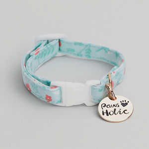 Collar para Perro de Algodón Ecológico, Moderno y Elegante, Talla XS, con Estampado de Lujo, Personalizado, Cómodo y Ajustable - Product Image 3