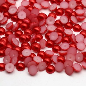 Wholesale 2mm 3mm 4mm 5mm 6mm 8mm 10mm 12mm Colorful <strong>Plastic</strong> Pearl Abs Flat Back Bean Pearl Half Round <strong>Beads</strong> Pearl for DIY - Product Image 6