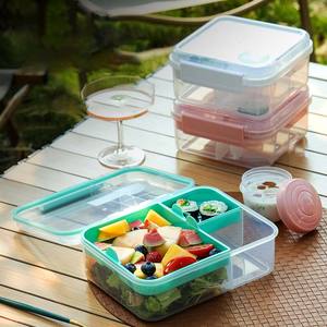 Fiambrera transparente para niños <span class=keywords><strong>Bentobox</strong></span> para niñas, contenedor de comida, fiambrera Bento para niños, Picnic escolar - Product Image 2