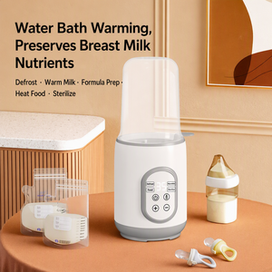 Calentador de <span class=keywords><strong>Biberones</strong></span> para Bebés, Calentador de Leche Portátil Inteligente con Pantalla LCD, Calentamiento Rápido y Esterilización - Product Image 4
