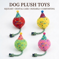 Jouet interactif pour chien en peluche OEM ODM Boxer, résistant aux morsures, couineur, pour le jeu autonome, le nettoyage des dents et le soulagement de l'ennui