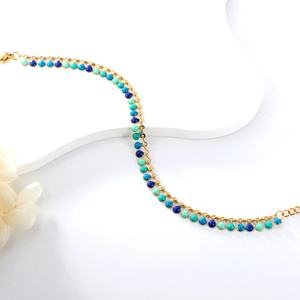 Bohemia Beach Style Stainless Steel <b>Bracelet</b> Jewelry for Women <b>Adjustable</b> 18k Gold Plated Waterproof Jewelry - Product Image 6