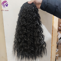 Xtrend — extension capillaire synthétique yaki longue, cheveux crépus et bouclés, avec lanière élastique, cordon enroulé, queue de cheval, bon marché