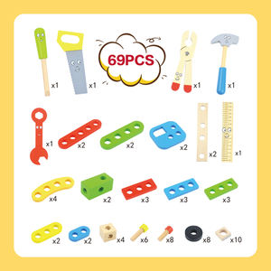Éducation de la petite enfance <span class=keywords><strong>boîte</strong></span> <span class=keywords><strong>à</strong></span> <span class=keywords><strong>outils</strong></span> en bois bricolage modèle de Puzzle pour enfants jouet pour <span class=keywords><strong>bébé</strong></span> capacité pratique culture bois matériel - Product Image 5