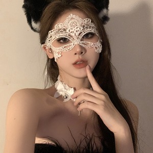 Maschere Nere Floreali da <span class=keywords><strong>Donna</strong></span> per il Ballo in <span class=keywords><strong>Maschera</strong></span>, Stili Assortiti per Halloween, Feste Veneziane, Cosplay ed Eventi a Tema - Product Image 2