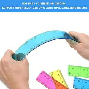 Personalized Wholesale <b>Cheap</b> Bulk Plastic Candy Color ABS Promotional Custom Logo Imprint Student Welcome <b>Gifts</b> Events Ruler - Product Image 5