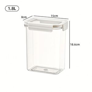 Bulk Supply Transparent Plastic Sealed Canisters Food Grade Thick <b>Storage</b> <b>Boxes</b> Eco-Friendly <b>Stackable</b> Kitchen Cereal Snack - Product Image 6