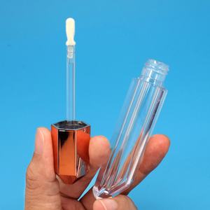 Tubes à gloss à lèvres vides dorés, tubes transparents pour gloss, contenants pour gloss, contenants pour rouge à lèvres liquide - Product Image 1