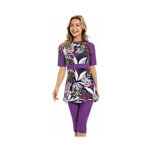 Burkini Modeste Personnalisé pour Femme Musulmane – Maillot de Bain Sportif Couvrant Trois Pièces – Tenue de Plage Conservatrice - Product Image 5