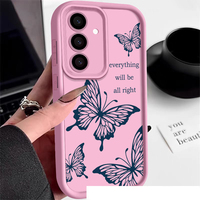 Casing Handphone TPU Anti Benturan Model Tangga Motif Kupu-kupu Original untuk Samsung A52 A53 A54 A55 A56 A71 F23 M23