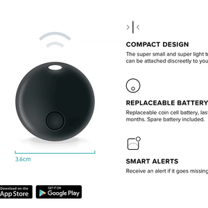 Nhỏ thiết bị thông minh bluetooths Pet Tracker chống mất màu đen tùy chỉnh không dây <span class=keywords><strong>Key</strong></span> Alarm <span class=keywords><strong>Finder</strong></span> - Product Image 4