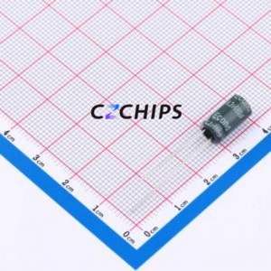 Condensador Electrolítico de Aluminio de 680uF 6.3V 6.3x12GF con Orificio Pasante, D6.3xL12mm 680uF 20% 6.3V 560mA-100KHz - Product Image 1