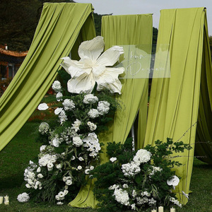 Đảng giai đoạn trang trí nội thất Ống treo lên sắt mạ kẽm Backdrop Rack Ống treo lên Kit có thể điều chỉnh đám cưới Backdrop đứng - Product Image 5