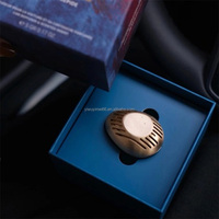 Diffuseur d'aromathérapie en alliage pour grille d'aération de voiture avec logo personnalisé, 6 pastilles parfumées, parfum longue durée pour tous les modèles de voitures