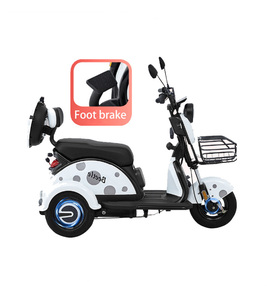Triciclo eléctrico para pasajeros adultos, triciclo de carga con asiento trasero, triciclo eléctrico de carrocería abierta, triciclo motorizado - Product Image 6
