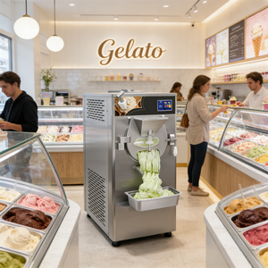 Máquina Congeladora de Gelato de Sobremesa de 36L/H, Máquina Comercial para Hacer Helado Duro con Control de Sobrecarga, Máquina Italiana para Hacer Helado - Product Image 1