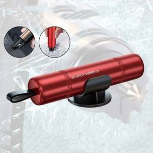 Marteau de sécurité automobile, brise-vitre de voiture, marteau d'urgence, coupe-ceinture de sécurité, couteau, outil automobile, marteau d'évasion de sauvetage, alliage d'aluminium - Product Image 1