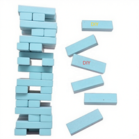Jeux de blocs de bois empilés de 48 pièces pour adultes Défis amusants passionnants pour les couples Relations entre tous les sexes